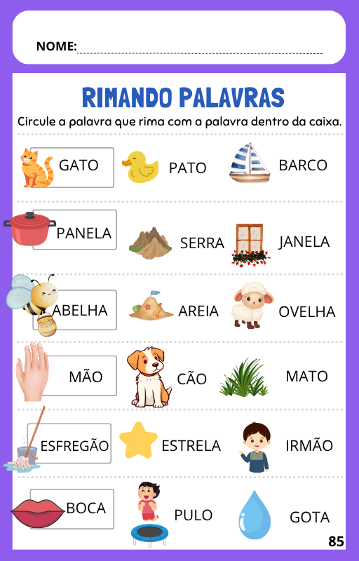 Lúdidática - Atividades de Alfabetização para a faixa etária de 4 a 5 anos - Imagem 5